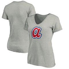 Atlanta Braves Women's Forbes V-Neck T-Shirt - MLB