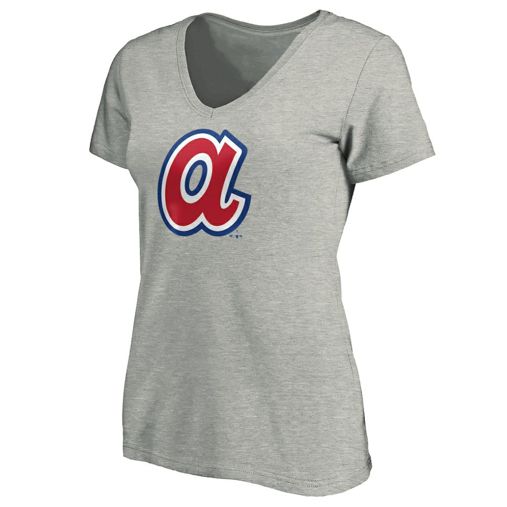 Atlanta Braves Women's Forbes V-Neck T-Shirt - MLB