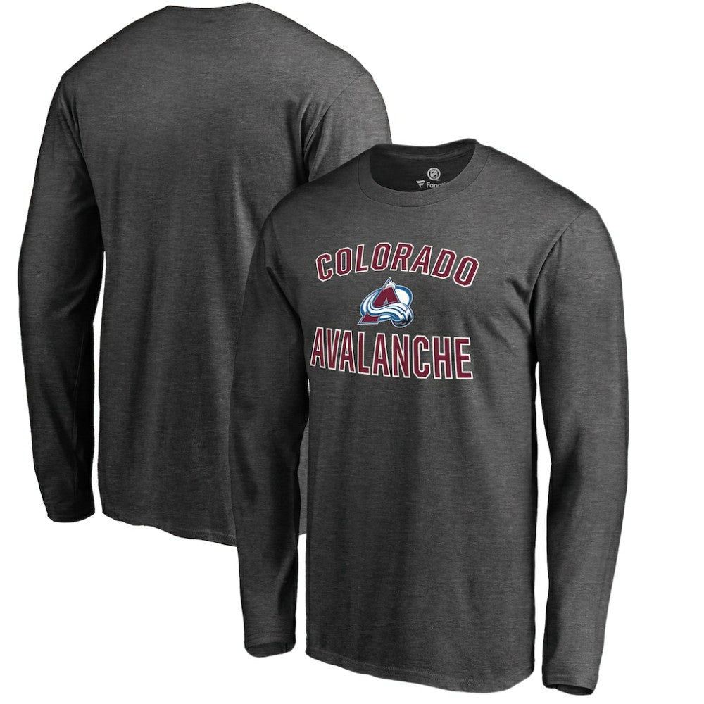 Colorado Avalanche Victory Arch Long Sleeve T-Shirt - Heathered Gray - NHL