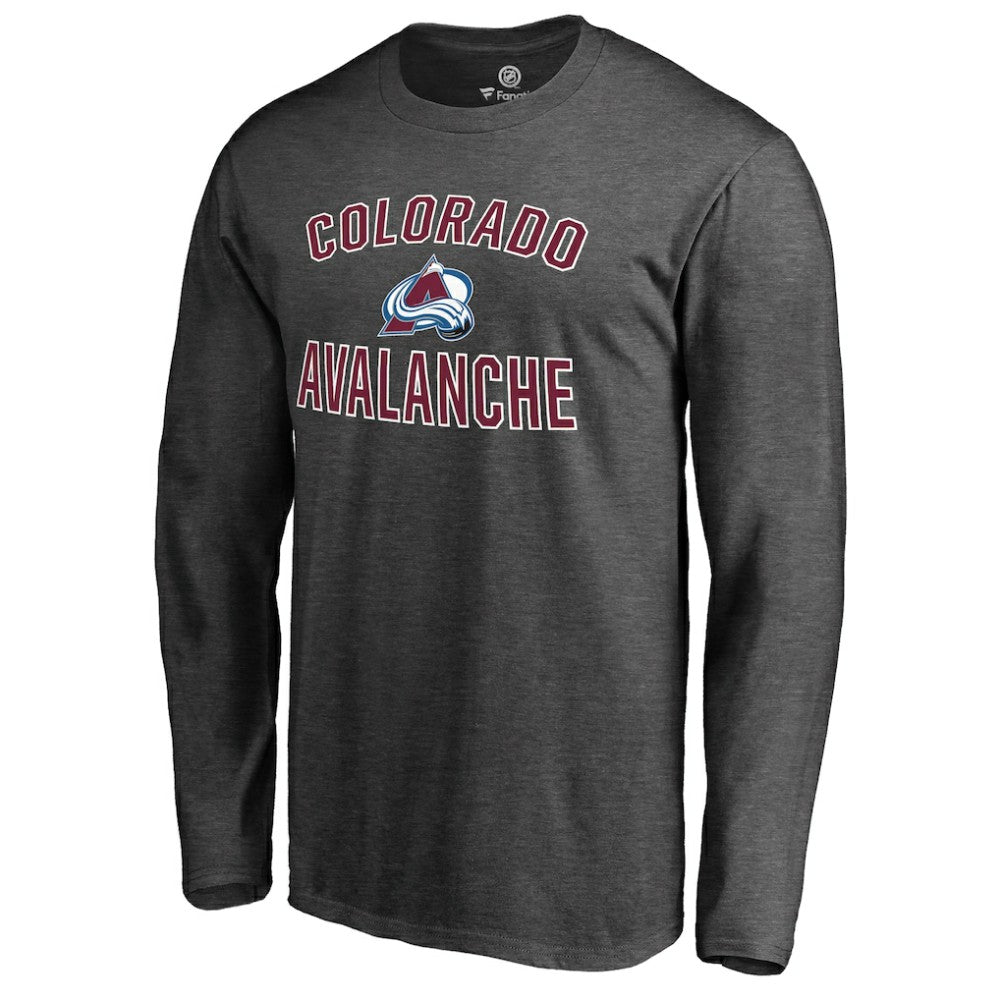 Colorado Avalanche Victory Arch Long Sleeve T-Shirt - Heathered Gray - NHL