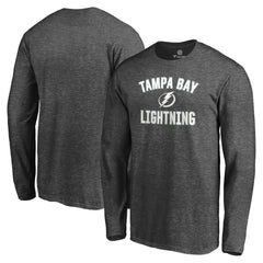 Tampa Bay Lightning Victory Arch Long Sleeve T-Shirt - Heathered Gray - NHL