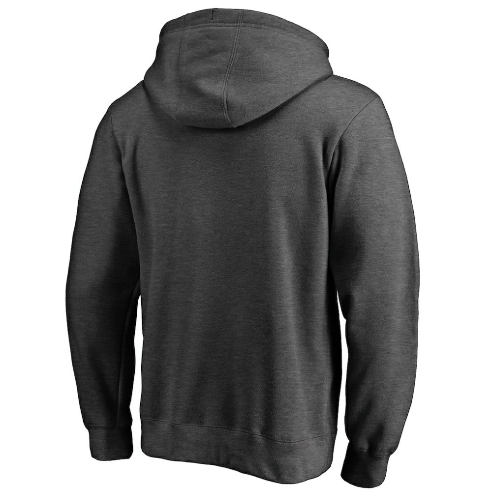 Carolina Hurricanes Victory Arch Team Fitted Pullover Hoodie - Heather Charcoal - NHL
