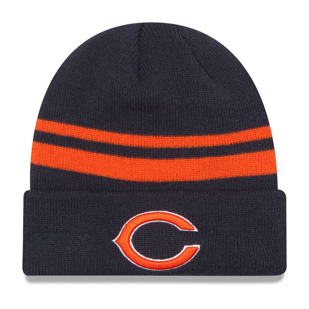 Chicago Bears New Era Team Logo Cuffed Knit Hat Navy | NFL