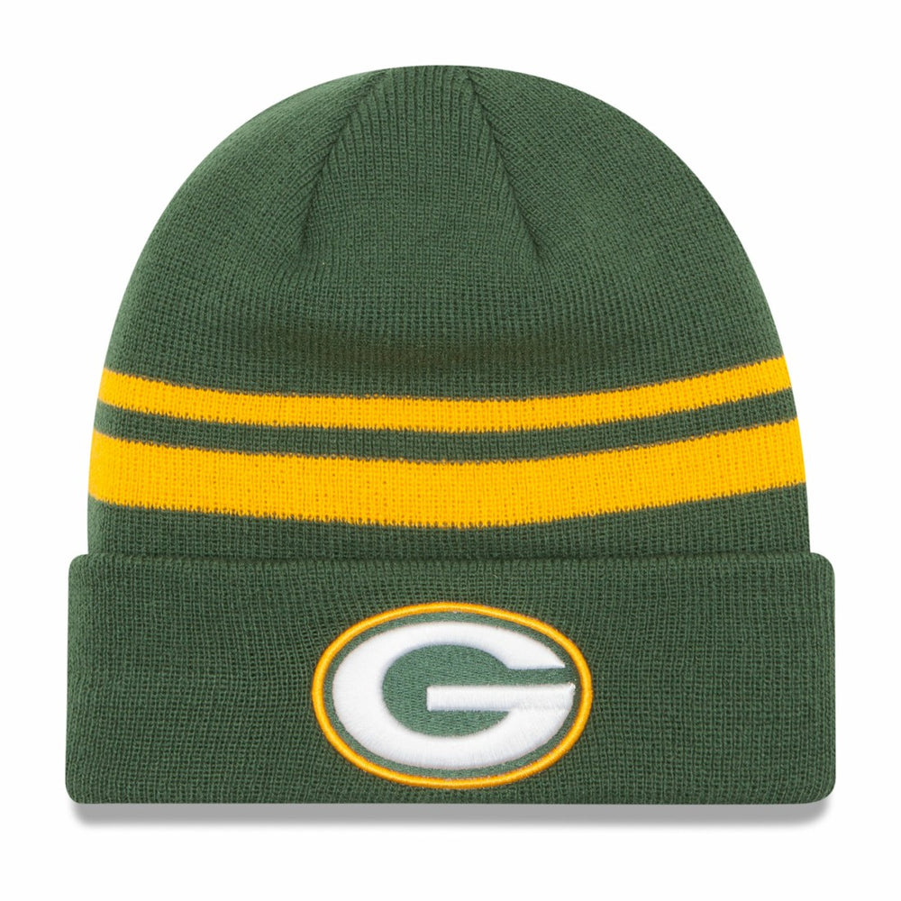 Green Bay Packers New Era Team Logo Cuffed Knit Hat Green | NFL