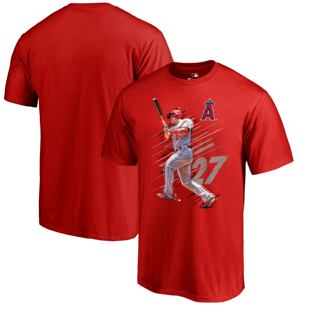Mike Trout Los Angeles Angels Fade Away T-Shirt - MLB