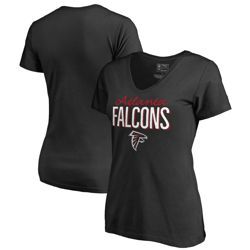 Atlanta Falcons Women's Nostalgia T-Shirt Black | NFL