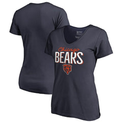 Chicago Bears Women's Nostalgia T-Shirt Navy | NFL