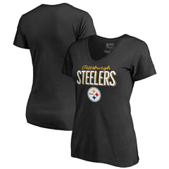 Pittsburgh Steelers Women's Nostalgia T-Shirt Black | NFL