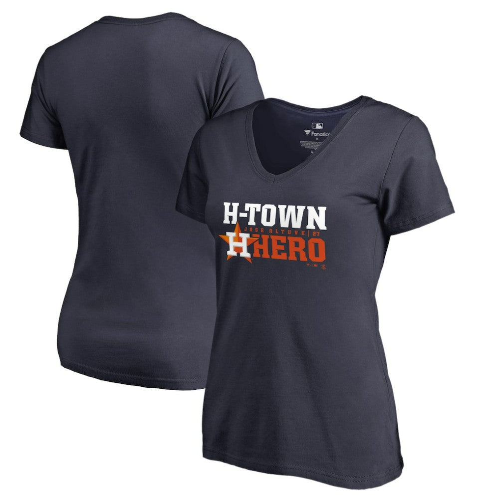 Jose Altuve Houston Astros Women's Player Hometown Collection V-Neck T-Shirt - MLB