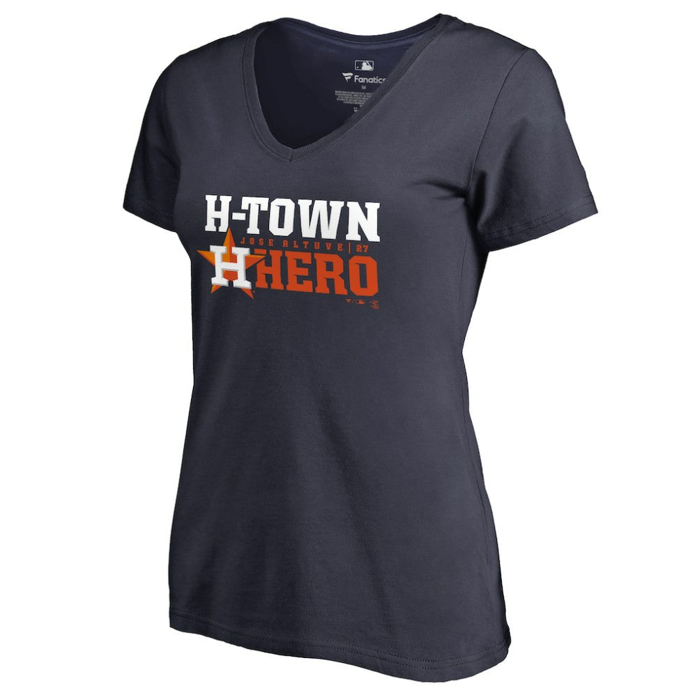 Jose Altuve Houston Astros Women's Player Hometown Collection V-Neck T-Shirt - MLB