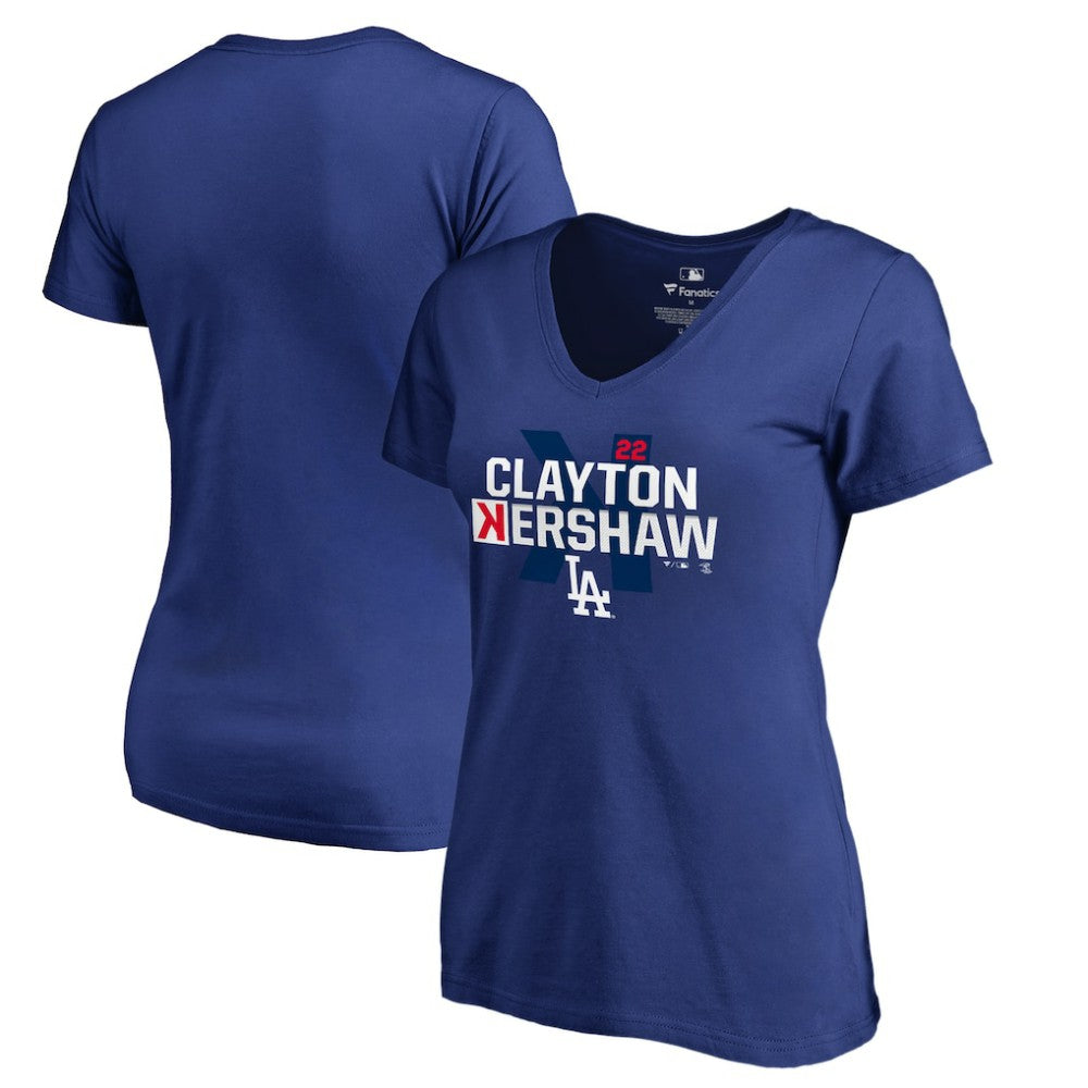 Clayton Kershaw Los Angeles Dodgers Women's Player Hometown Collection V-Neck T-Shirt - MLB