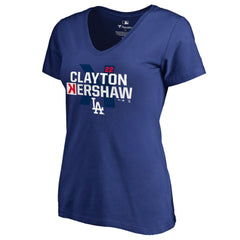 Clayton Kershaw Los Angeles Dodgers Women's Player Hometown Collection V-Neck T-Shirt - MLB
