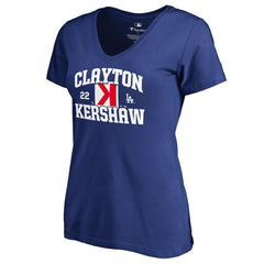 Clayton Kershaw Los Angeles Dodgers Women's Player Hometown Collection V-Neck T-Shirt - MLB