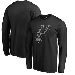 San Antonio Spurs 2017 Primary Logo 2 Long Sleeve T-Shirt Black - NBA