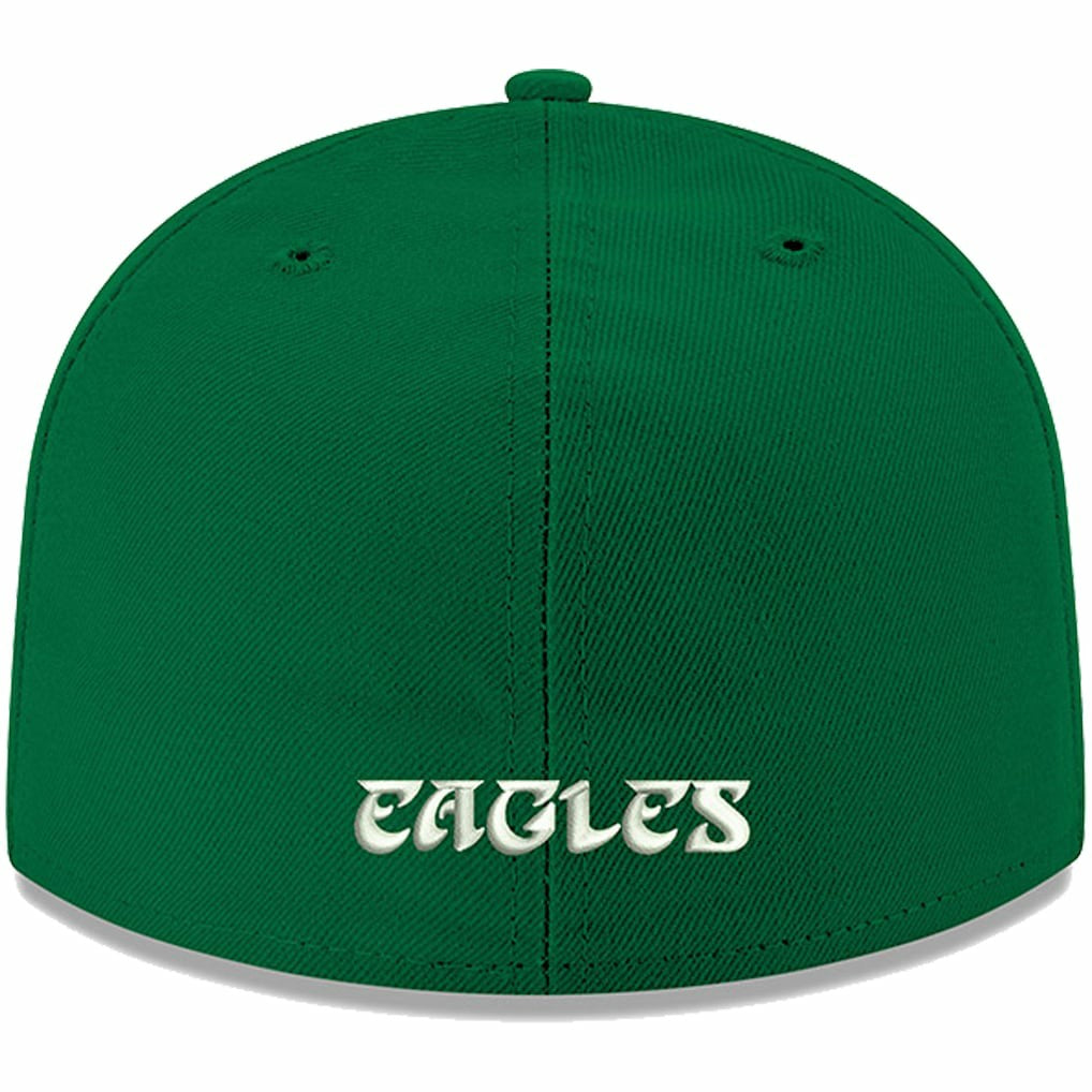Philadelphia Eagles New Era Omaha Throwback 59FIFTY Fitted Hat Kelly Green | NFL