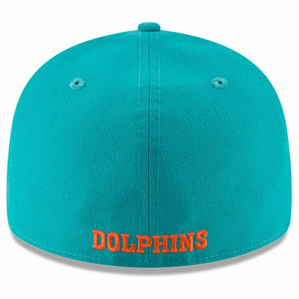 Miami Dolphins New Era Omaha Throwback Low Profile 59FIFTY Fitted Hat Aqua | NFL