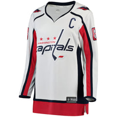 Alexander Ovechkin Washington Capitals Fanatics Women's Away Breakaway Jersey - White - NHL