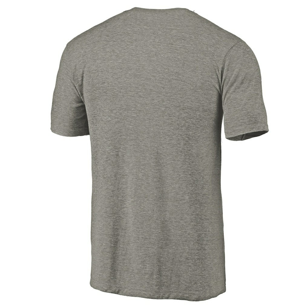 Chicago Bulls Distressed Team Logo Tri-Blend T-Shirt Heather Gray - NBA