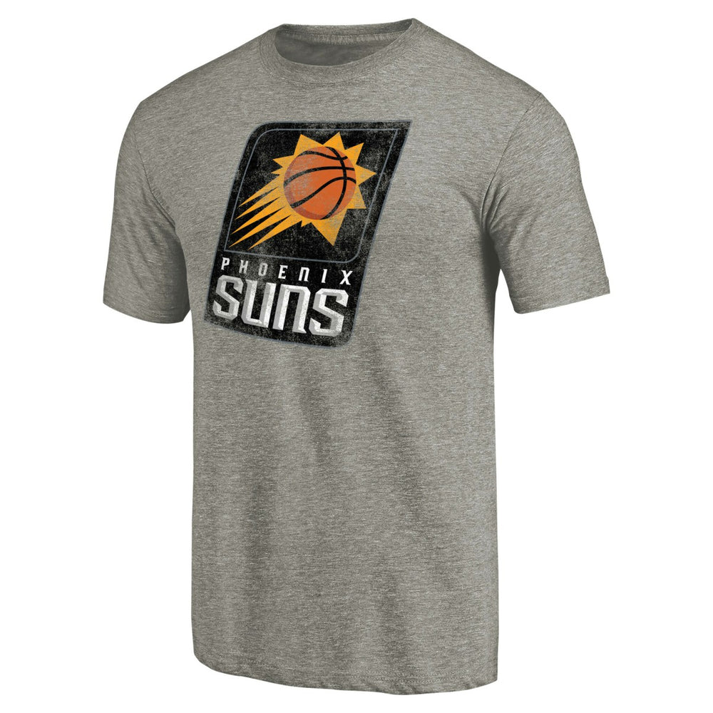 Phoenix Suns Distressed Team Logo Tri-Blend T-Shirt Heather Gray - NBA