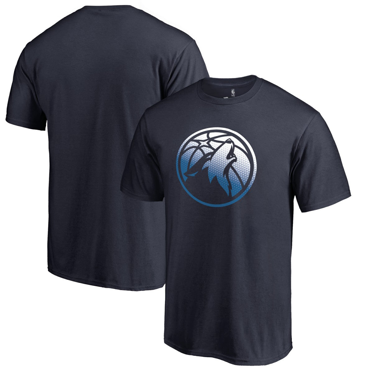 Minnesota Timberwolves Gradient Logo T-Shirt Navy - NBA