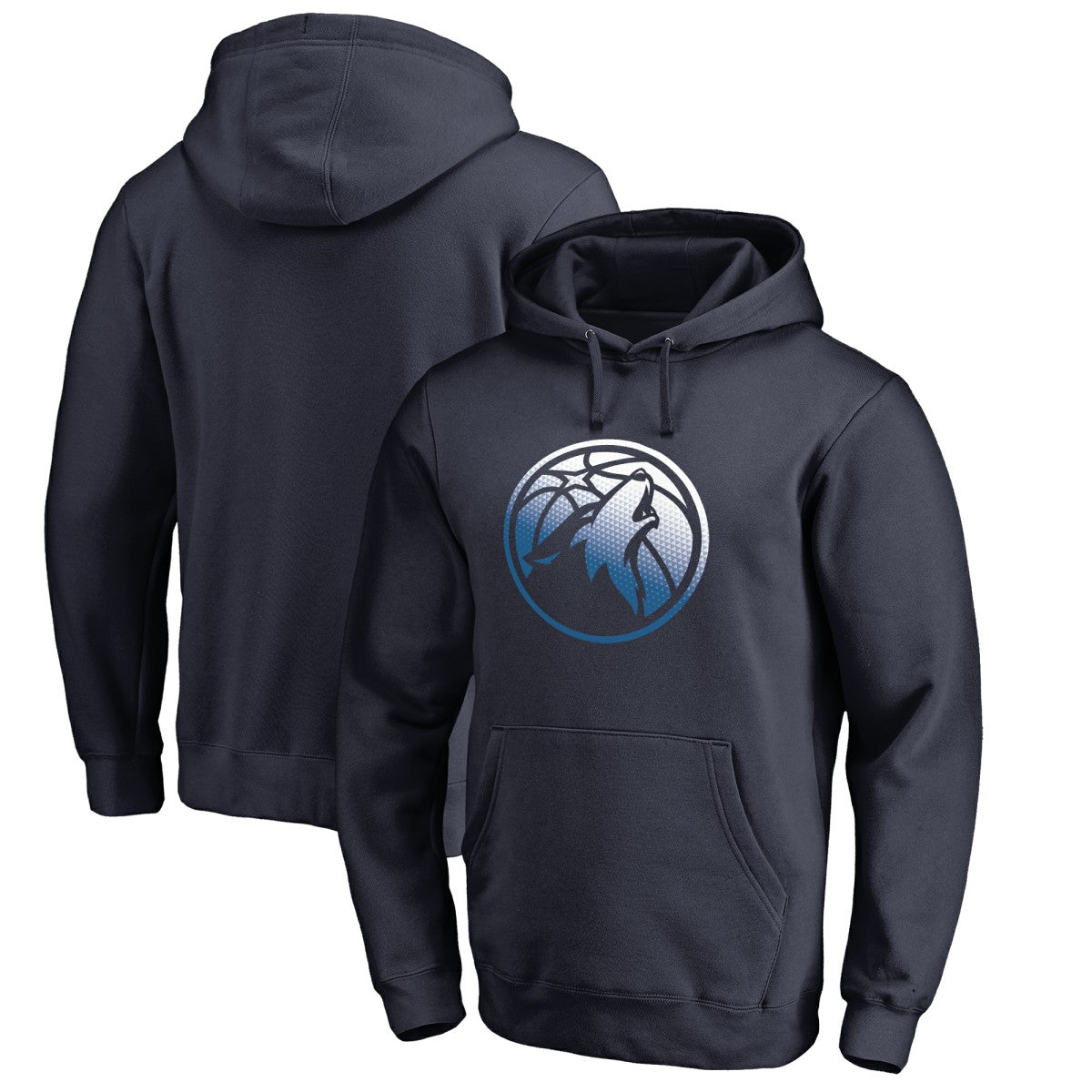 Minnesota Timberwolves Gradient Logo Pullover Hoodie Navy - NBA