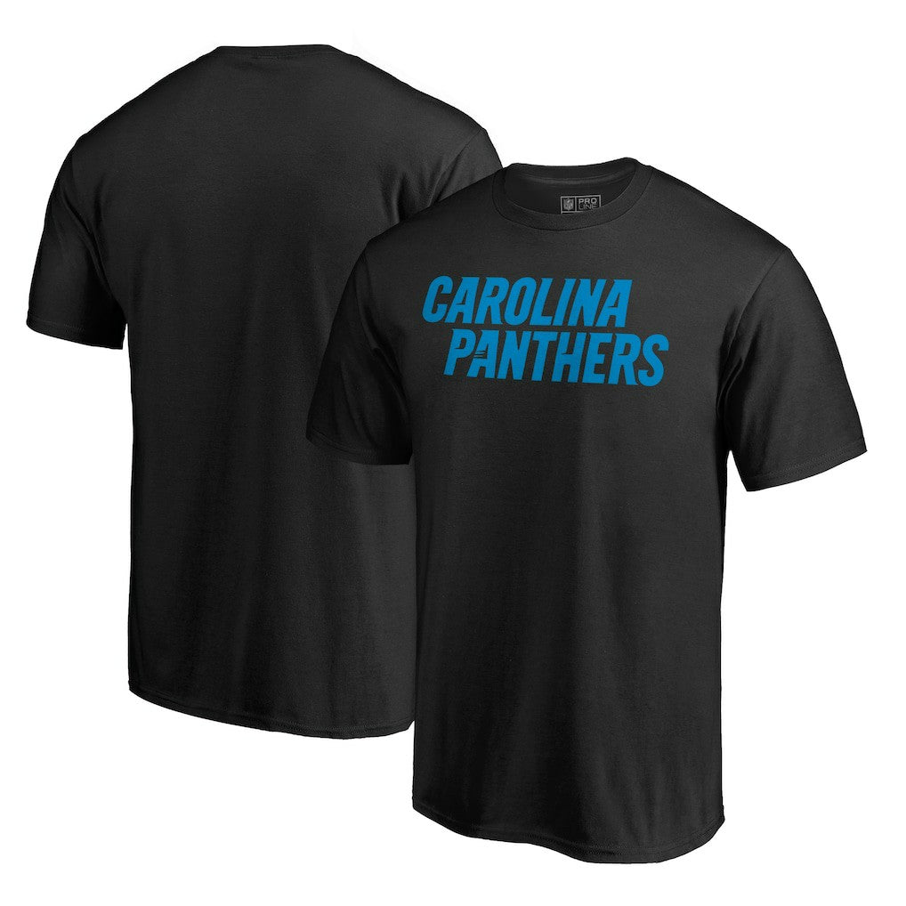 Carolina Panthers Wordmark T-Shirt Black | NFL