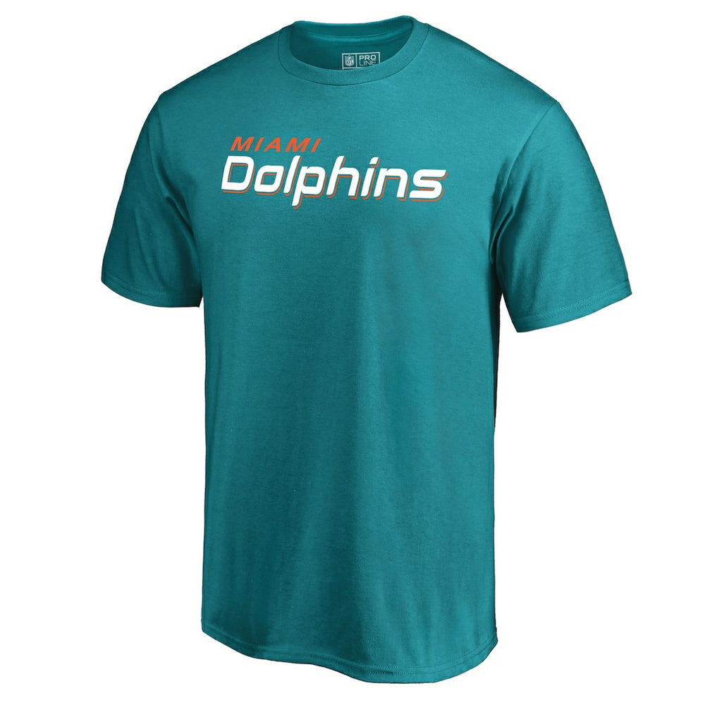 Miami Dolphins Wordmark T-Shirt Aqua | NFL