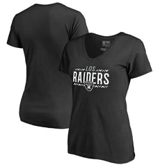 Las Vegas Raiders Women's Arriba V-Neck T-Shirt Black | NFL