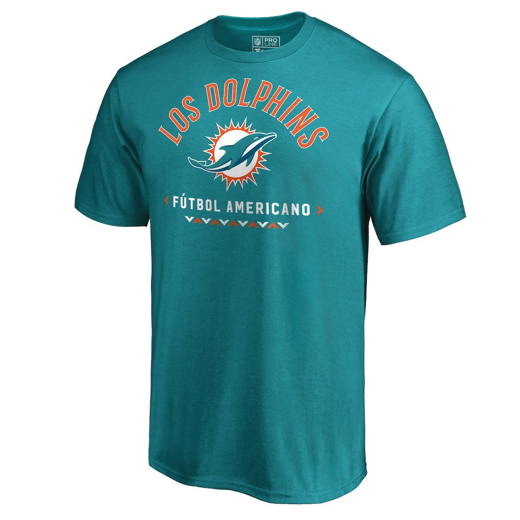 Miami Dolphins Futbol Americano T-Shirt Aqua | NFL
