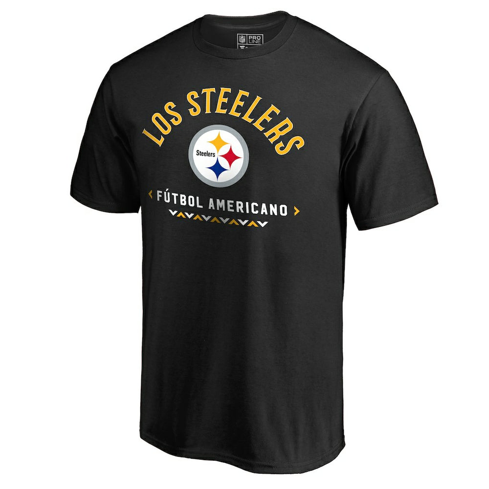 Pittsburgh Steelers Futbol Americano T-Shirt Black | NFL