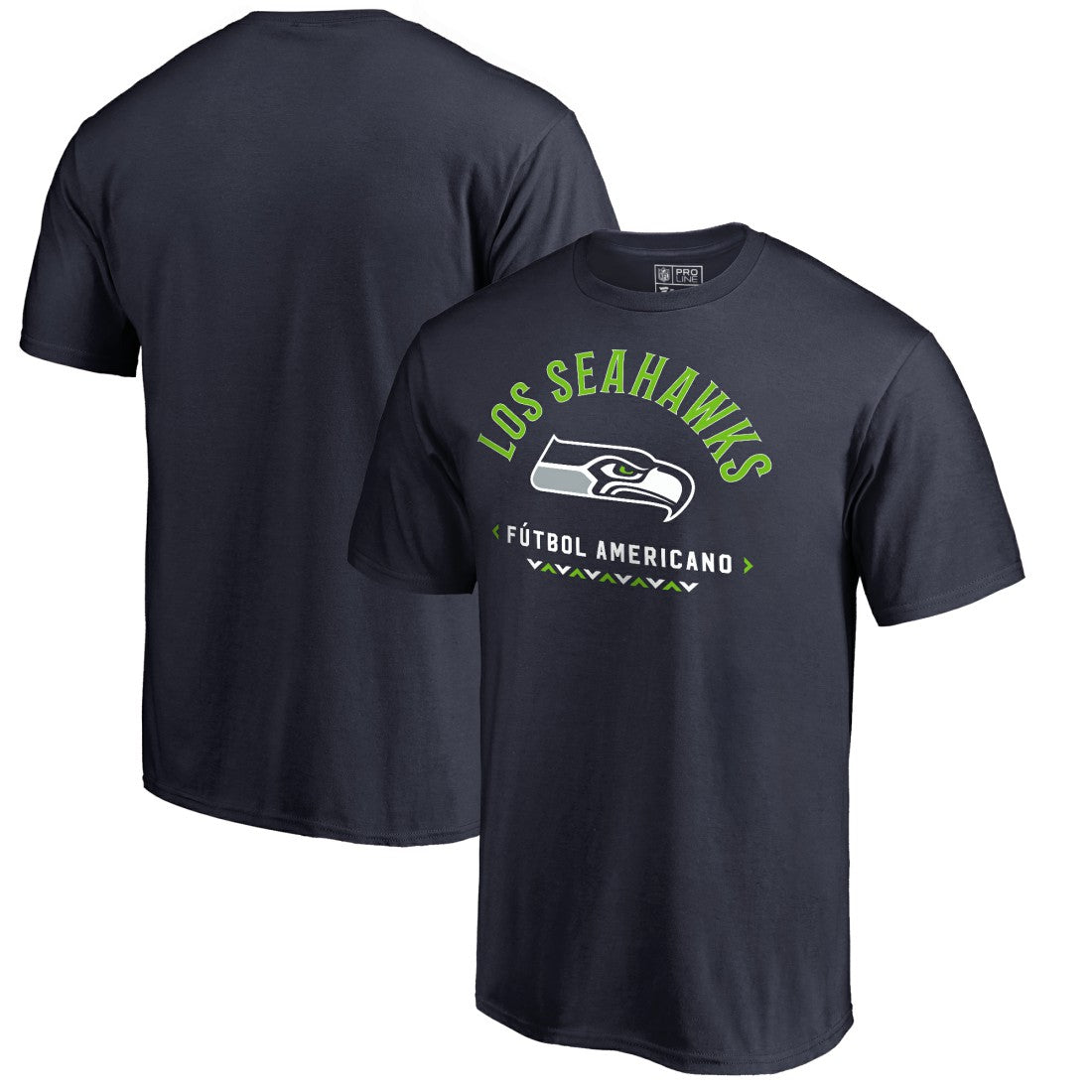 Seattle Seahawks Futbol Americano T-Shirt College Navy | NFL