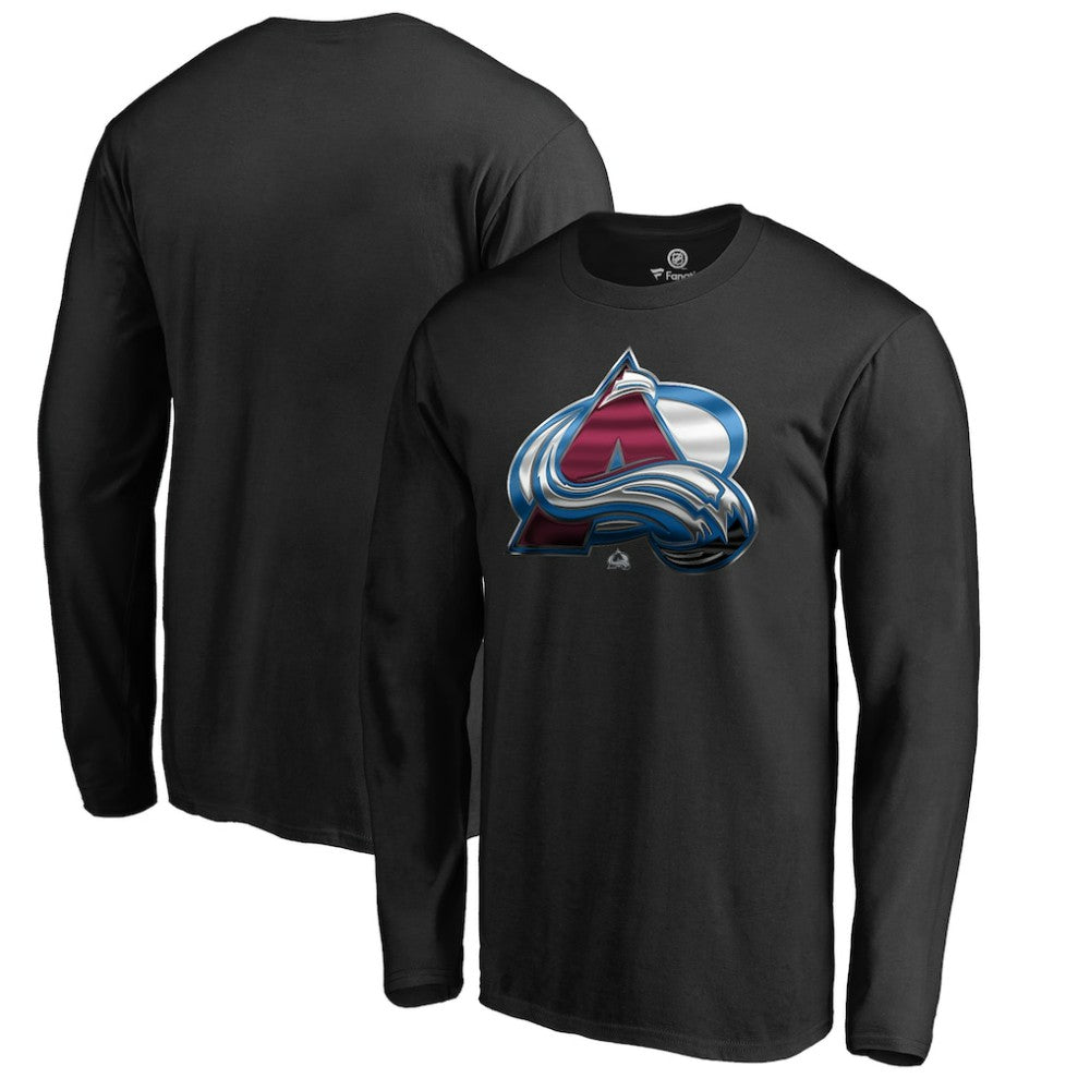 Colorado Avalanche Midnight Mascot Long Sleeve T-Shirt - Black - NHL