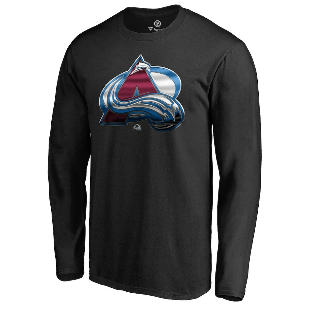 Colorado Avalanche Midnight Mascot Long Sleeve T-Shirt - Black - NHL