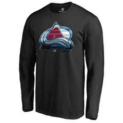 Colorado Avalanche Midnight Mascot Long Sleeve T-Shirt - Black - NHL