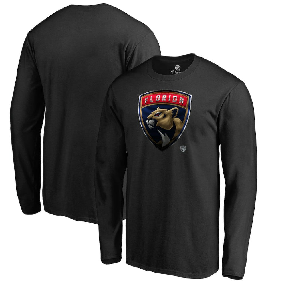 Florida Panthers Midnight Mascot Long Sleeve T-Shirt - Black - NHL