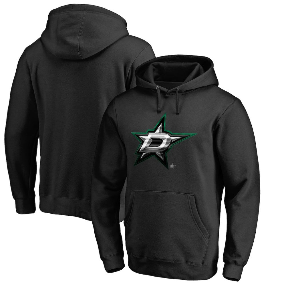 Dallas Stars Midnight Mascot Pullover Hoodie - Black - NHL