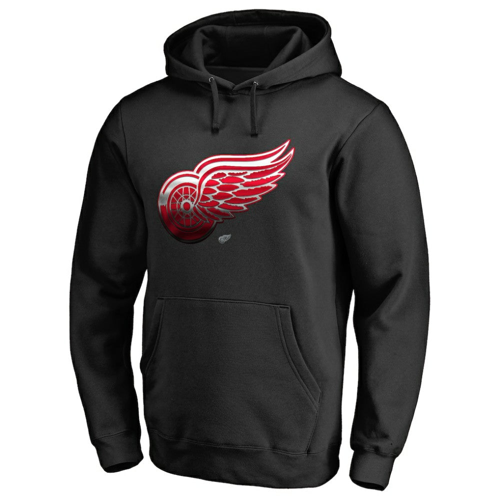 Detroit Red Wings Midnight Mascot Pullover Hoodie - Black - NHL