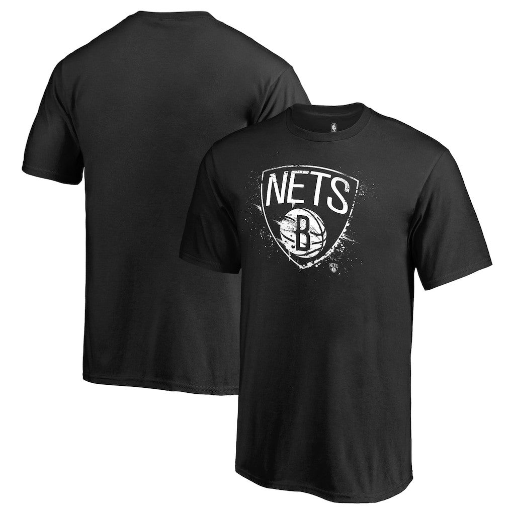 Brooklyn Nets Splatter Logo T-Shirt Black - NBA