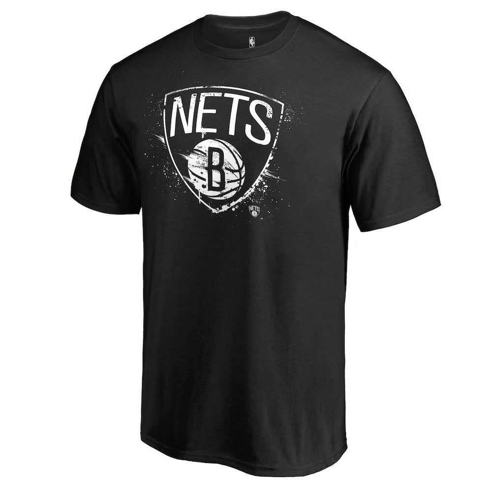 Brooklyn Nets Splatter Logo T-Shirt Black - NBA