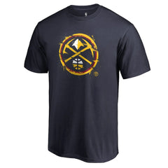 Denver Nuggets Splatter Logo T-Shirt Navy - NBA