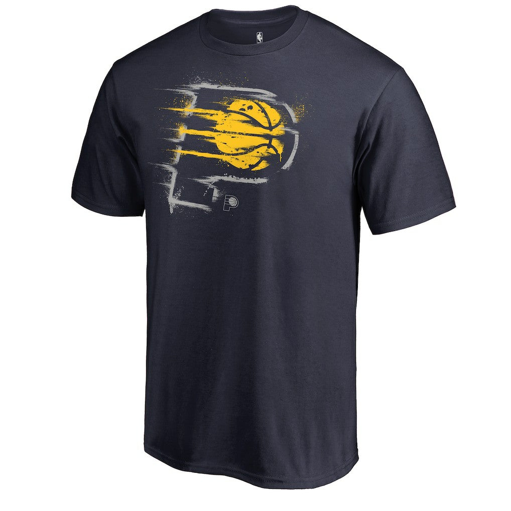Indiana Pacers Splatter Logo T-Shirt Navy - NBA
