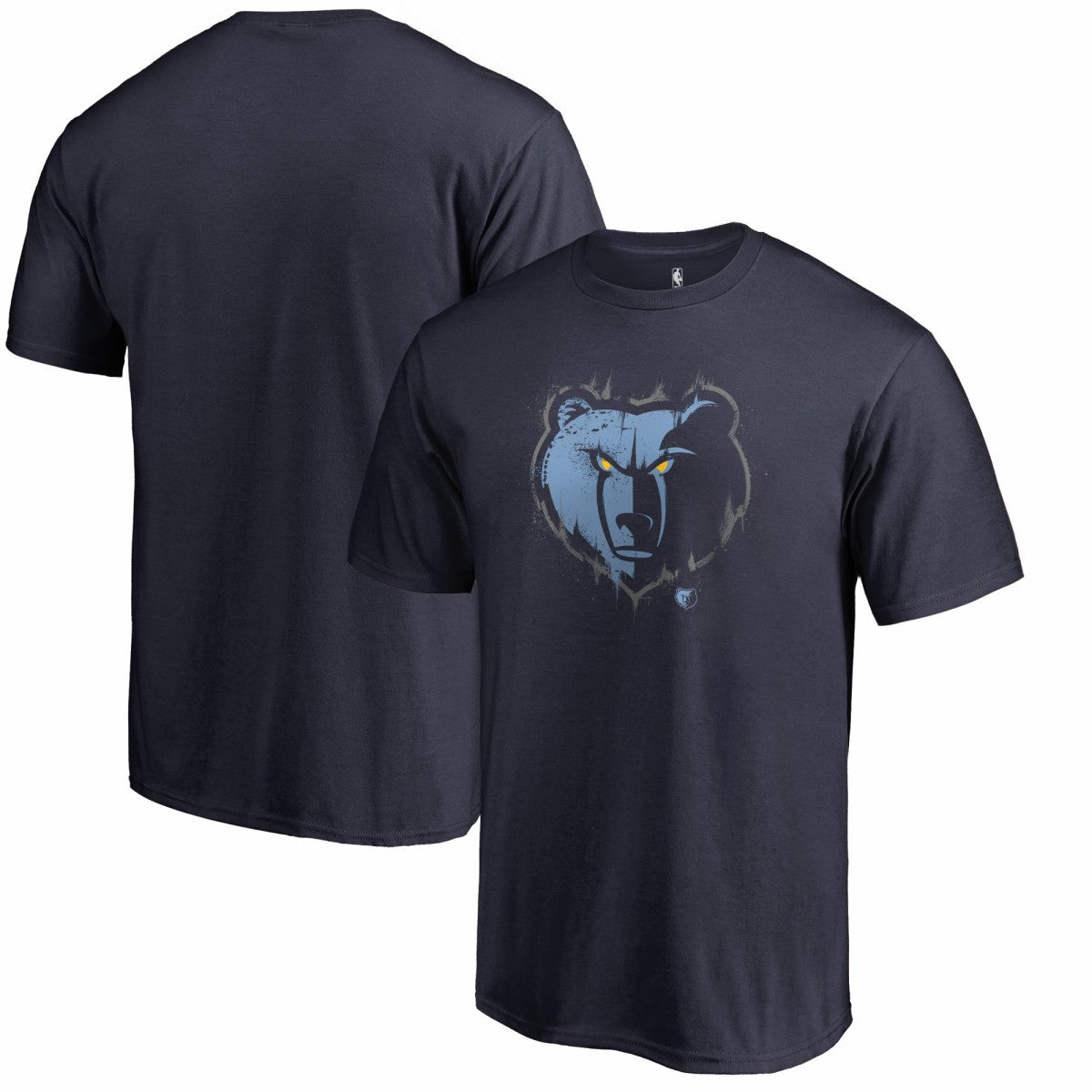 Memphis Grizzlies Splatter Logo T-Shirt Navy - NBA