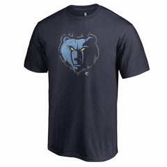 Memphis Grizzlies Splatter Logo T-Shirt Navy - NBA