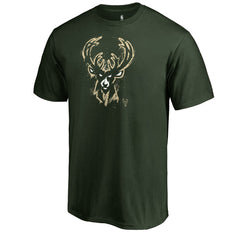Milwaukee Bucks Splatter Logo T-Shirt Green - NBA