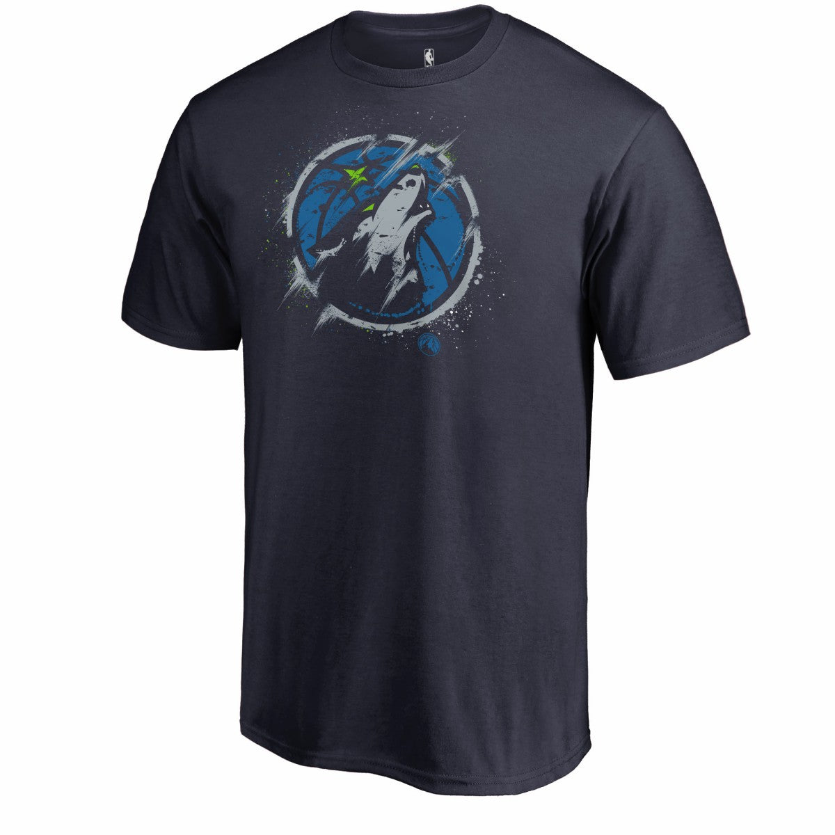 Men's Navy Minnesota Timberwolves Splatter Logo T-Shirt - NBA