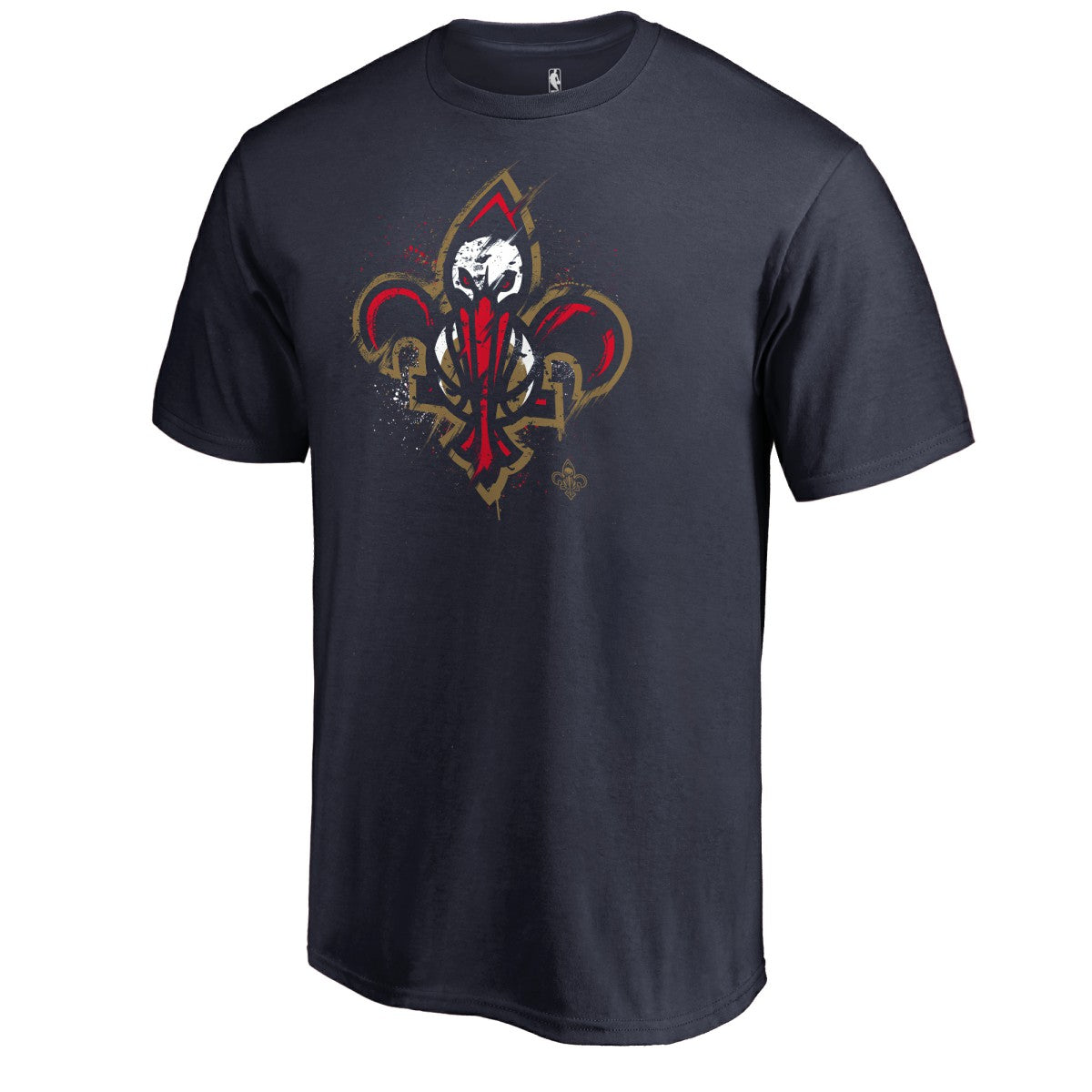 New Orleans Pelicans Splatter Logo T-Shirt Navy - NBA