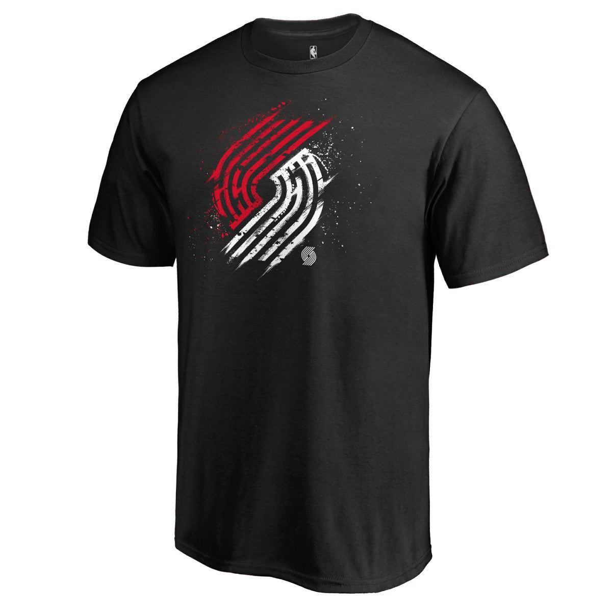 Portland Trail Blazers Splatter Logo T-Shirt Black - NBA