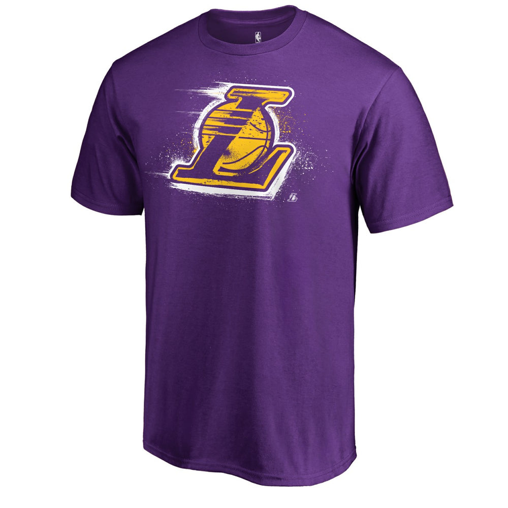 Los Angeles Lakers Splatter Logo T-Shirt Purple - NBA