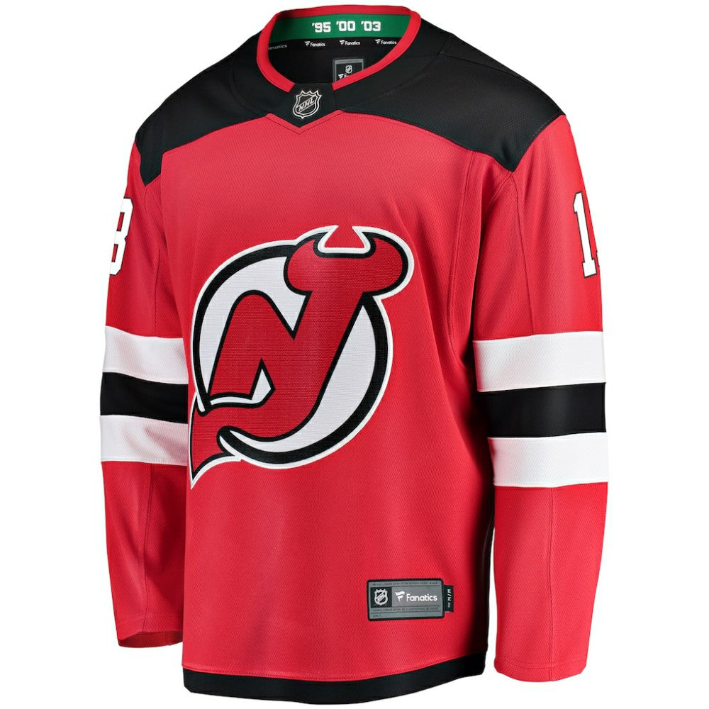 Nico Hischier New Jersey Devils Fanatics Youth Home Breakaway Player Jersey - Red - NHL