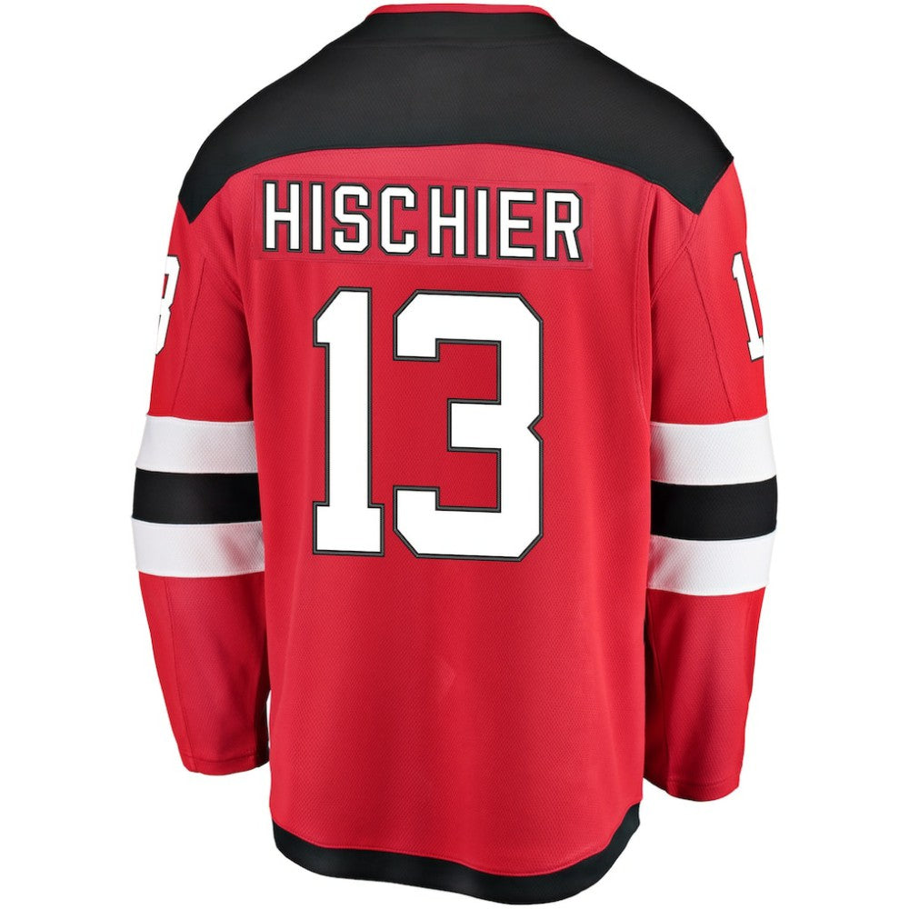 Nico Hischier New Jersey Devils Fanatics Youth Home Breakaway Player Jersey - Red - NHL